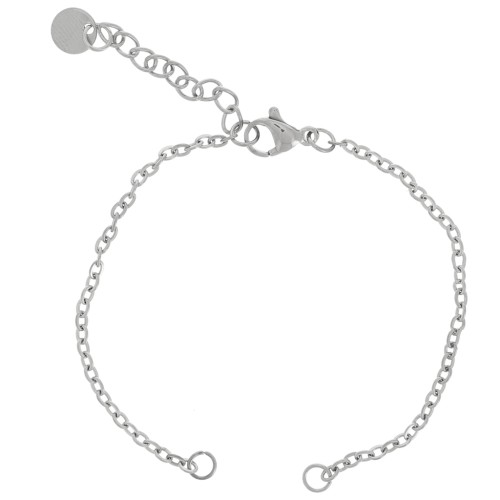 Bracciale a rete forzatina di 2 mm per il distanziatore - Acciaio inox 304 x15cm