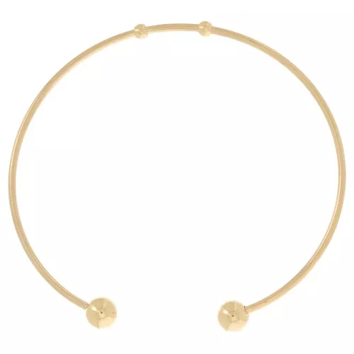 Bracciale grande con perline da 64 mm - Acciaio inossidabile 304 Gold x1
