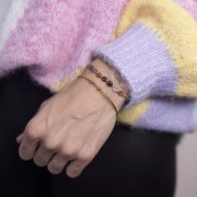 Bracciale grande con perline da 64 mm - Acciaio inossidabile 304 Gold x1