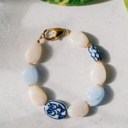 Chiusura a moschettone a forma di cuore da 20 mm - acciaio inox dorato 304 x1