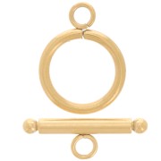 Chiusura a T per bracciale o collana da 16 mm - Acciaio inossidabile 304 dorato x1|raw }}