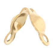 Coperchio del nodo da 3 mm con anelli chiusi - acciaio inox 304L dorato x4