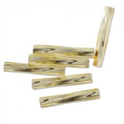 Bugles Twist Miyuki 12 mm TW2012-0003 - Silver Lined Gold x10g|raw }}