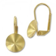Orecchini con ganci chiusi per cabochon 1122 Rivoli mm. 10 dorato x2|raw }}