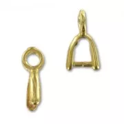 Ganci per pendenti mm. 9 dorato con oro fino x4
