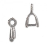 Ganci per pendenti mm. 9 argentato brunito x4