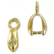 Ganci per pendenti mm. 11 dorato con oro fino x4