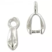 Ganci per pendenti mm. 11 argentato x4