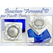 Tappo decorativo quadrato in legno - Bouchon Leo par Puca® 51x45 mm x1