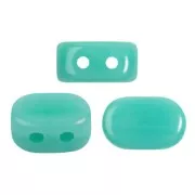 Perle in vetro Lipsi® di Puca® 4x6 mm - Opaque Green Turquoise x10g