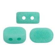 Perle in vetro Lipsi® di Puca® 4x6 mm - Opaque Green Turquoise Mat x10g