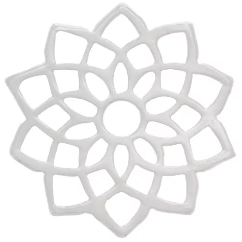 Distanziatore chakra n. 7 - Coronale - 15 mm - Placatura argento fine x1