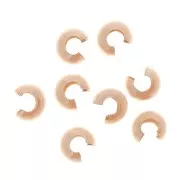 Coprischiaccini per perline da schiacciare 3 mm - Rosa Gold filled x10
