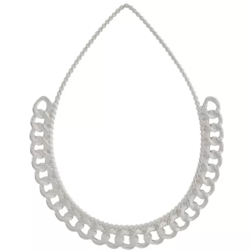 Pendenti goccia con catena 38x30,5 mm - Acciaio inossidabile 304L x2
