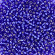 Perla Preciosa 11/0 da 2 mm - Sapphire Silver Lined x20 g
