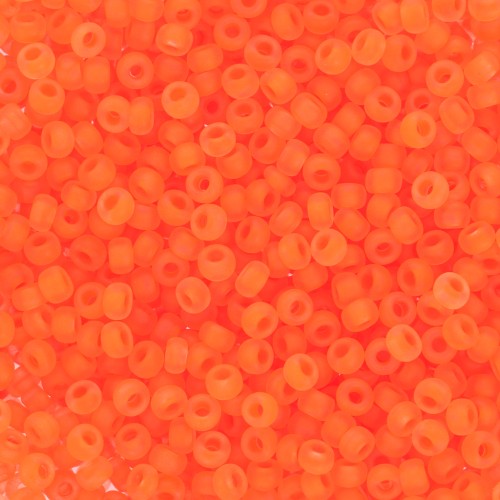 Preciosa Perle di semi 11/0 2 mm - - Arancione fluo glassato x20g