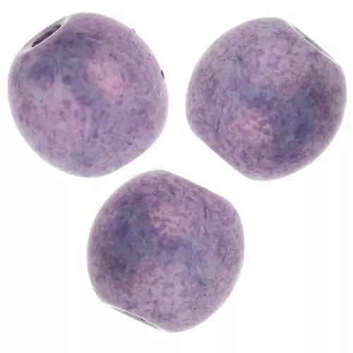 Perle di vetro ceco rotonde 4 mm - Ametista opaca x50