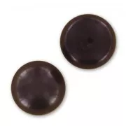Cabochon semi-forati 10,5 mm - Perle d'acqua dolce Grigio scuro Irisé x2