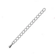 Catene di estensione mm. 50 a 60 Placcatura argento fino x10