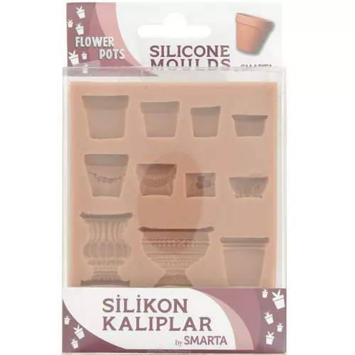 Stampo in silicone Smarta - Vasi di fiori x1