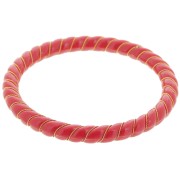 Bracciale in resina opaca con filo dorato 64 mm - Rosso scuro x1|raw }}