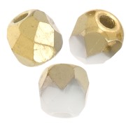 Faccette da 2 mm - Chalk White Gold Mat x50