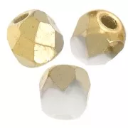 Faccette vere da 2 mm Chalk White Gold Mat x50