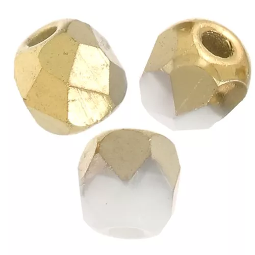 Faccette da 2 mm - Chalk White Gold Mat x50
