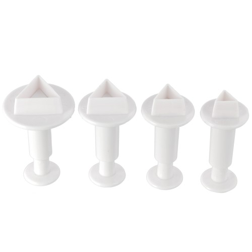4 Stampi per pasta polimerica - Triangolo - 20-22-24-30 mm