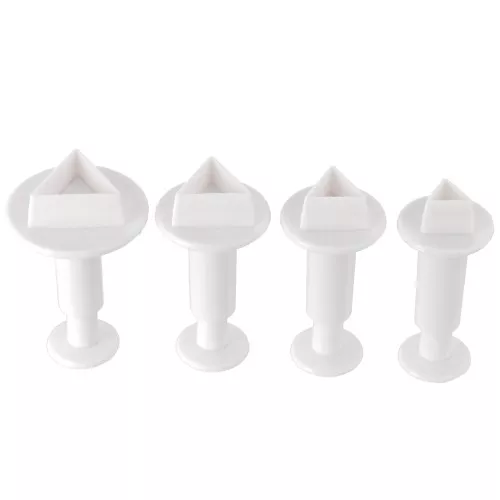 4 Stampi per pasta polimerica - Triangolo - 20-22-24-30 mm