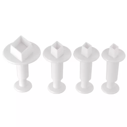 4 Stampi per pasta polimerica - Losange - 20-22-24-32 mm