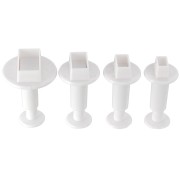 4 Stampi per pasta polimerica - Rettangolo - 20-22-24-32 mm|raw }}