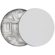 Set di 24 stampi in acciaio inox per modellare - Geometrico