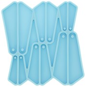 Stampo in silicone - orecchini a triangolo per resina epossidica e polvere di ceramica