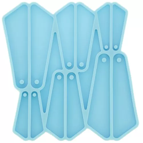 Stampo in silicone - orecchini a triangolo per resina epossidica e polvere di ceramica