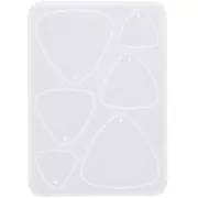 Stampo in silicone per ciondoli triangolari in resina - Trasparente