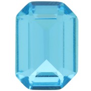 Cabochon step cut Ottagono Aurora A4610 14x10 mm - Aquamarine x1|raw }}