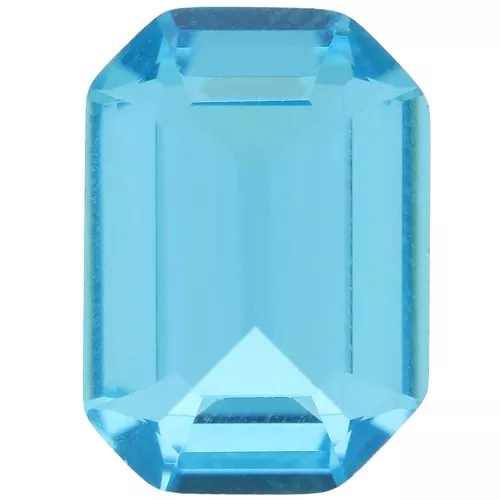 Cabochon step cut Ottagono Aurora A4610 14x10 mm - Aquamarine x1