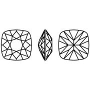 Cabochon quadrato Aurora A4470 12 mm - Indicolite x1