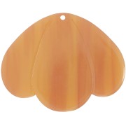 Pendenti 3 petali 36x45 mm in acetato trasparente - Marmo Fauve x1|raw }}