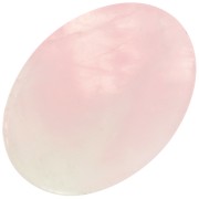 Gemma ovale piatta cabochon 18x13 mm - Quarzo rosa x1|raw }}