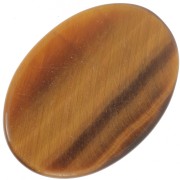 Gemma ovale piatta cabochon 18x13 mm - Occhio di tigre x1