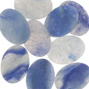 Gemma ovale piatta cabochon 18x13 mm - Sodalite x1