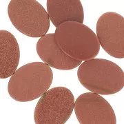 Cabochon ovale piatto 18x13 mm Pietra d'oro - imitazione della pietra del sole x1