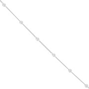 Catena di perline 4 mm - perle d'acqua dolce - Argento x50cm|raw }}