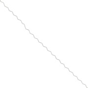 Catena Paloma a maglia ondulata - zigzag - 0,8 mm - Argento x1m