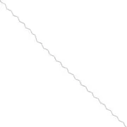 Catena Paloma a maglia ondulata - zigzag - 0,8 mm - Argento x1m