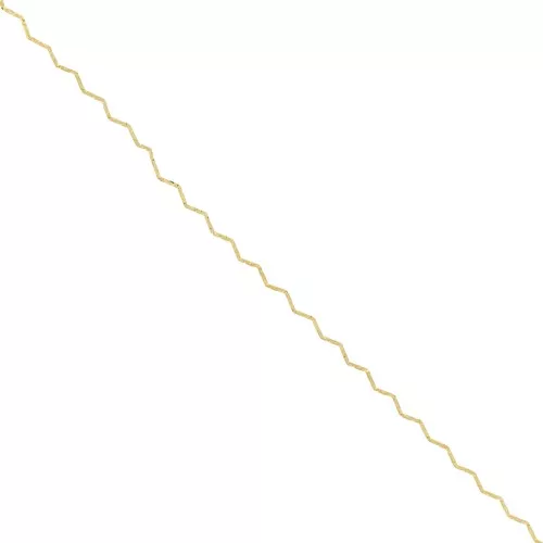 Catena Paloma a maglia ondulata - zigzag - 0,8 mm - Oro x1m