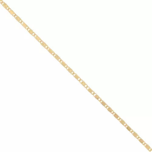 Catena marina con fiori striati - 2,5 mm - Oro x50cm