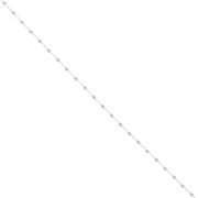 Catena con perline rotonde da 2 mm - Argento x50cm|raw }}